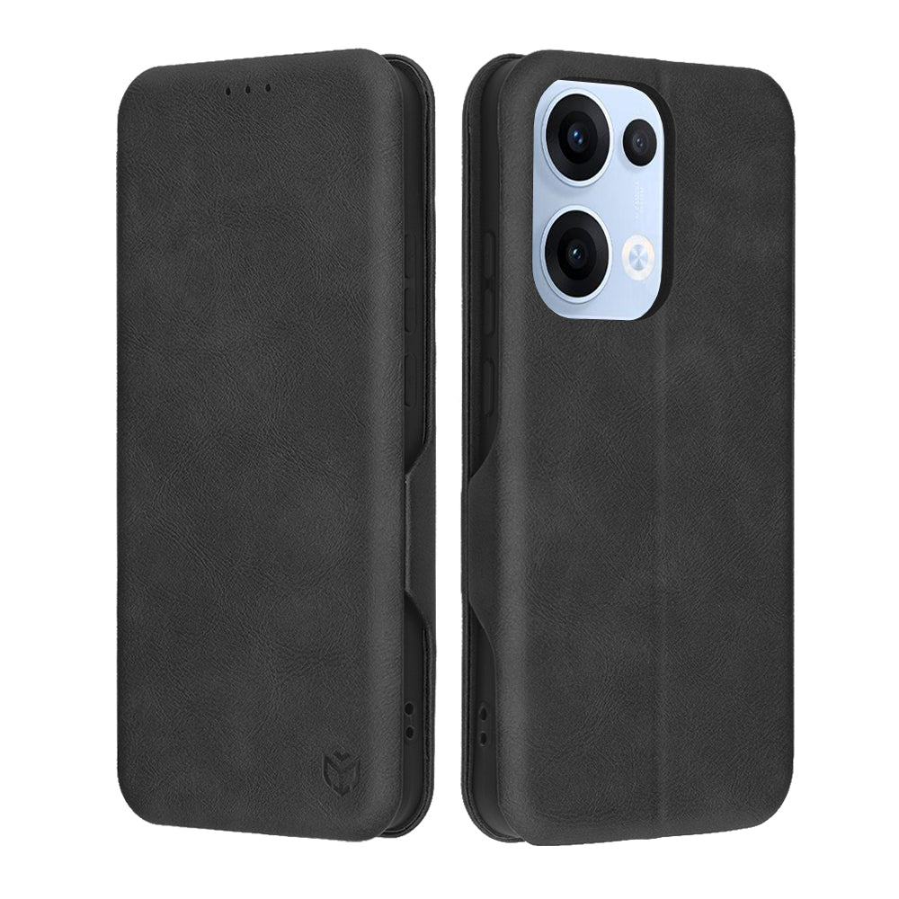 Θήκη για Oppo Reno13, Techsuit, Safe Wallet Plus, Μαύρο
