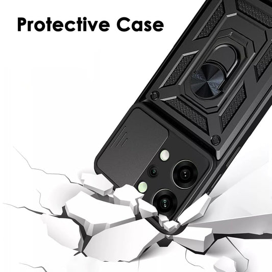 Θήκη για Oppo Reno14, Techsuit, CamShield, Μαύρο