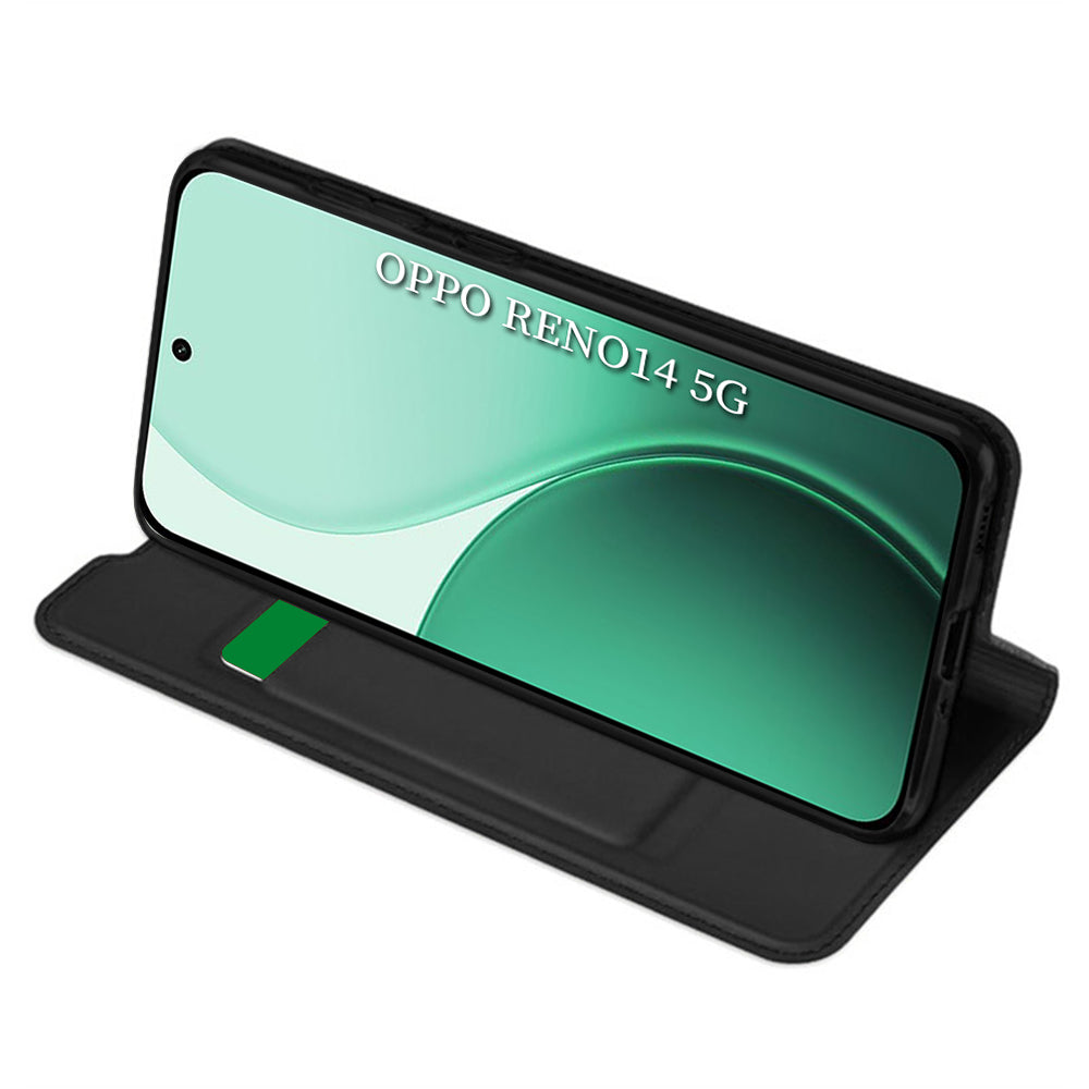 Θήκη για Oppo Reno14, Techsuit, Magskin Book, Μαύρη