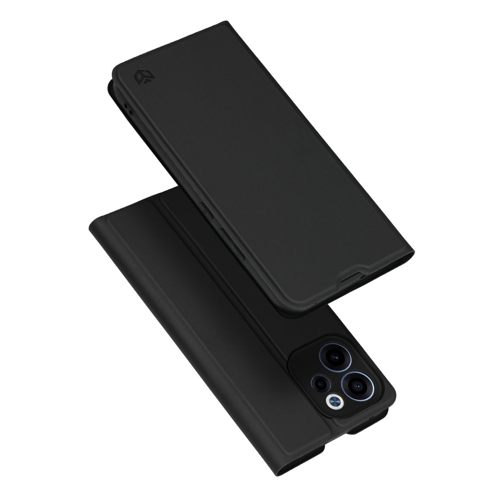 Case for Oppo Reno15 FS / Reno15 F, Techsuit, Magskin Book, Black