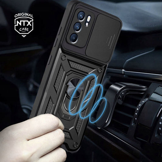Θήκη για Oppo Reno6 5G, Techsuit, CamShield, Μαύρο