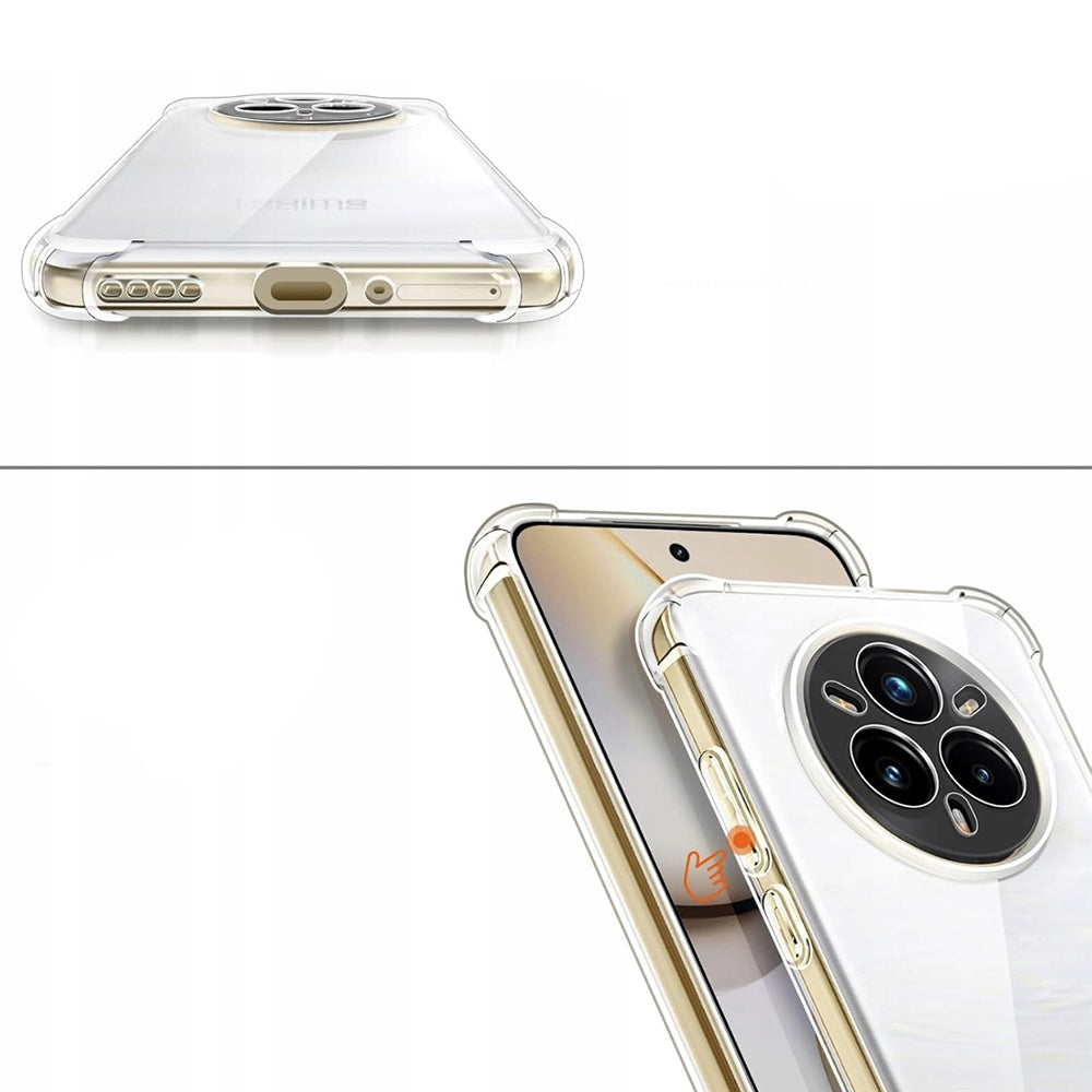 Θήκη για Realme 14 Pro, Techsuit, Ανθεκτική σε Κρούσεις Διαφανής, Διάφανη