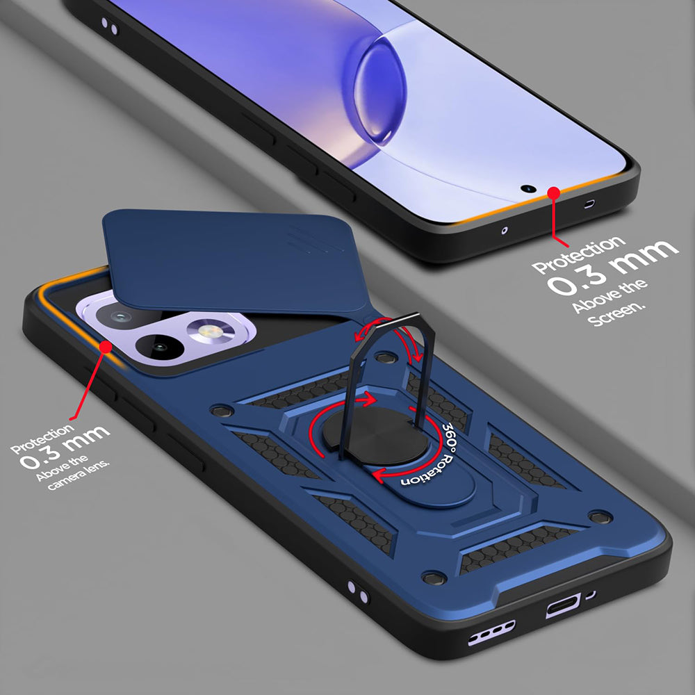 Θήκη για Realme 16 Pro, Techsuit, CamShield, Μπλε