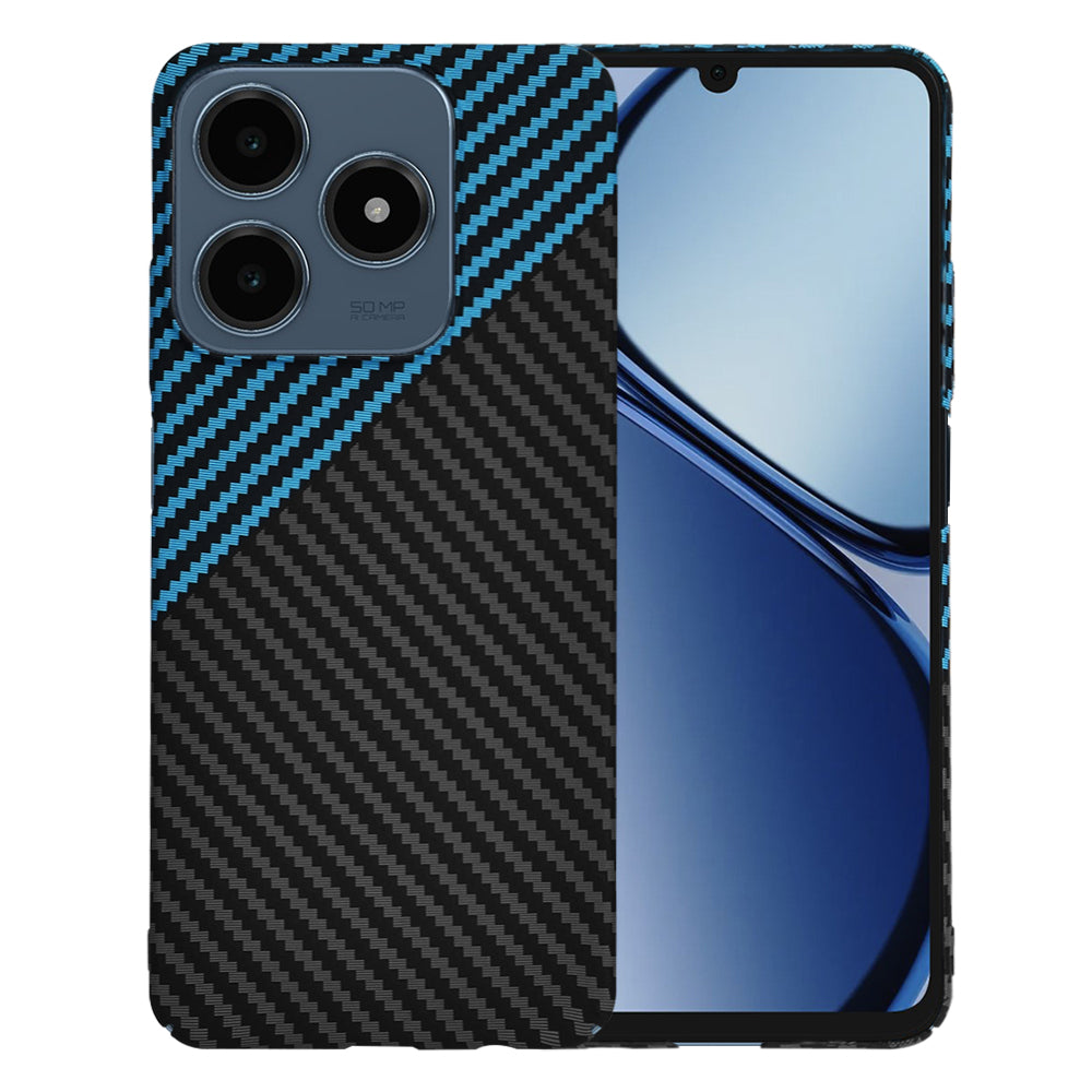 Θήκη για Realme C63 / C61, Techsuit, Carbonite FiberShell, Μαύρο Μπλε