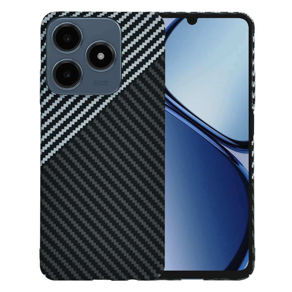 Θήκη για Realme C63 / C61, Techsuit, Carbonite FiberShell, Μαύρο Γκρι