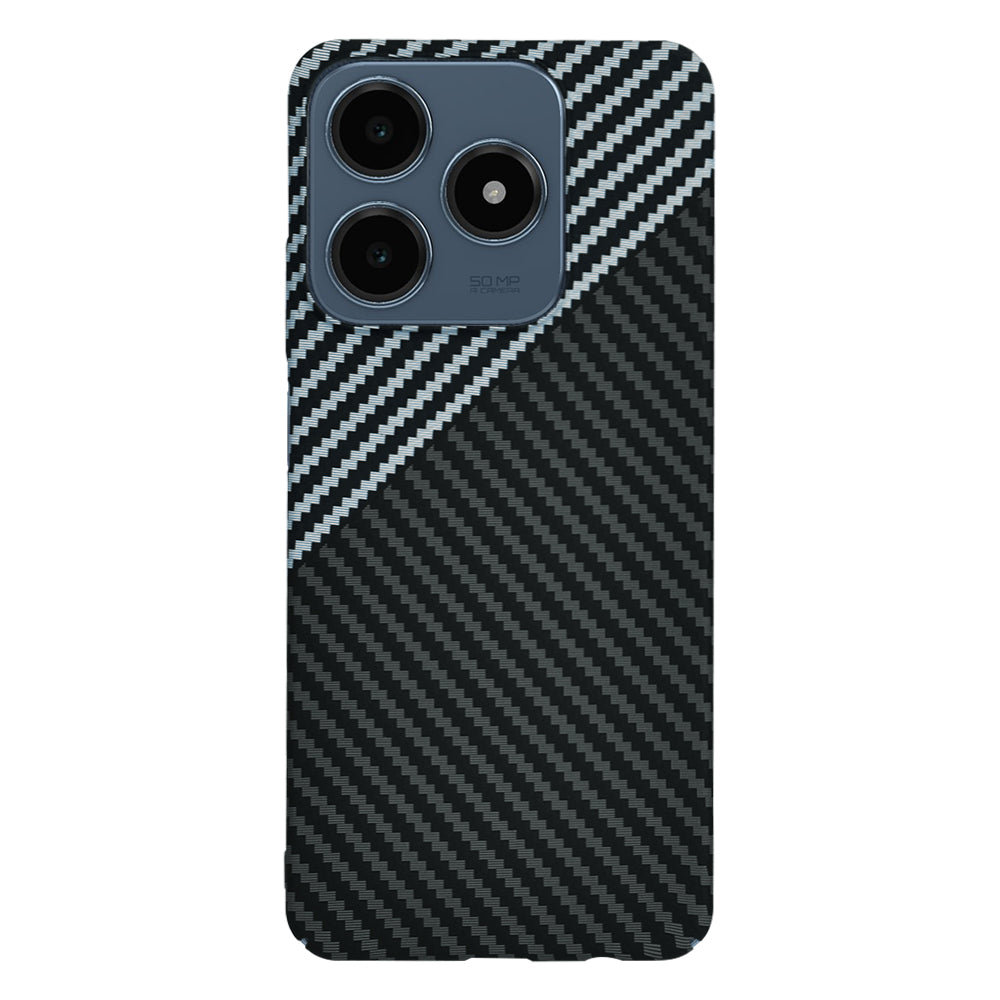 Θήκη για Realme C63 / C61, Techsuit, Carbonite FiberShell, Μαύρο Γκρι