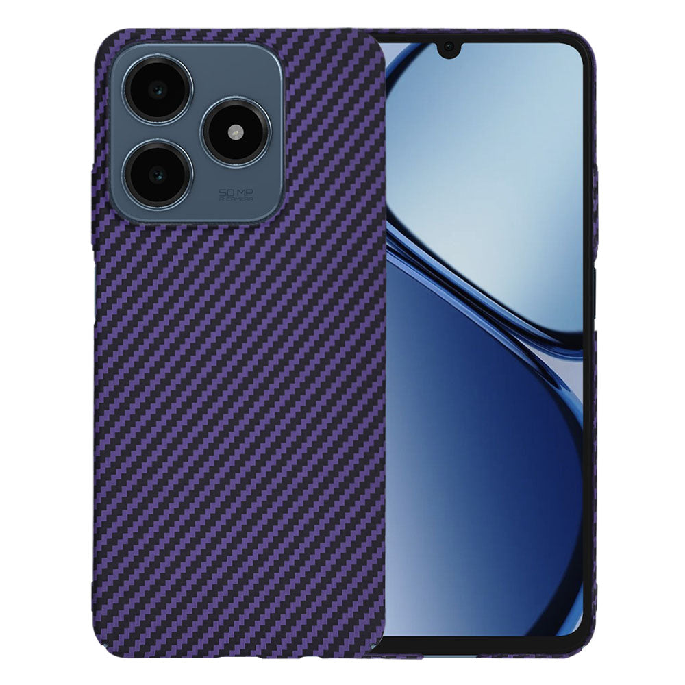 Θήκη για Realme C63 / C61, Techsuit, Carbonite FiberShell, Μωβ