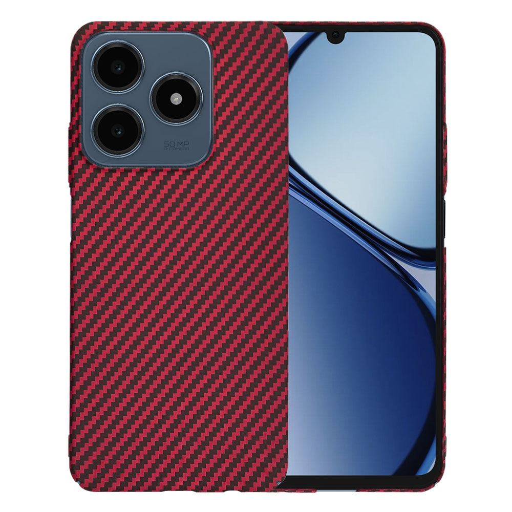 Θήκη για Realme C63 / C61, Techsuit, Carbonite FiberShell, Κόκκινο