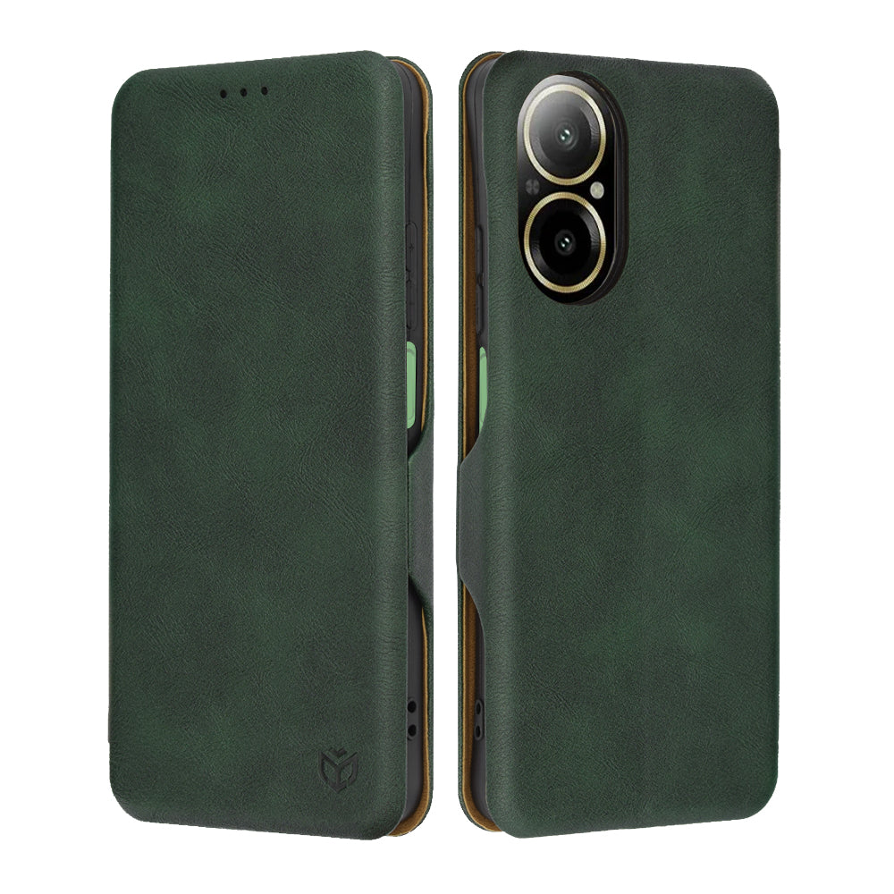 Θήκη για Realme C67 4G, Techsuit, Safe Wallet Plus, Πράσινο