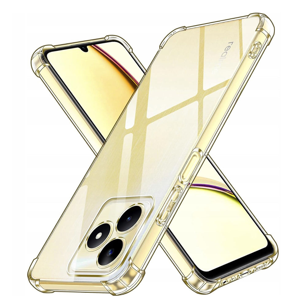 Θήκη για Realme Note 50 / C51, Techsuit, Ανθεκτική σε Κρούσεις Διαφανής, Διάφανη