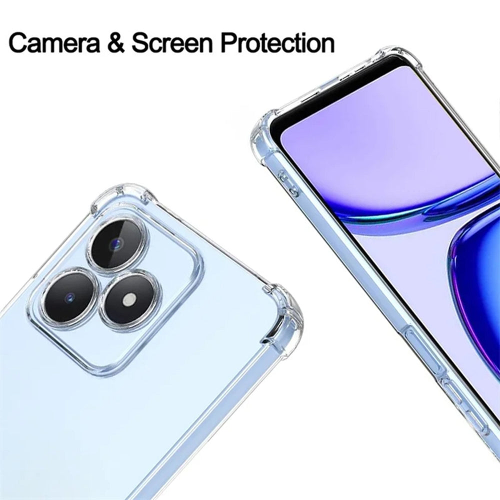 Θήκη για Realme Note 50 / C51, Techsuit, Ανθεκτική σε Κρούσεις Διαφανής, Διάφανη