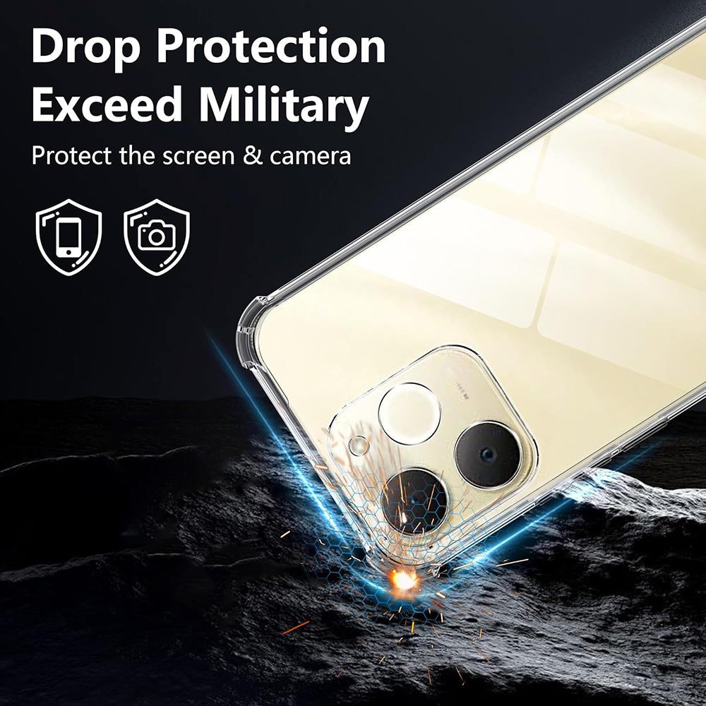 Θήκη για Realme Note 70T, Techsuit, Shockproof Clear, Διαφανής