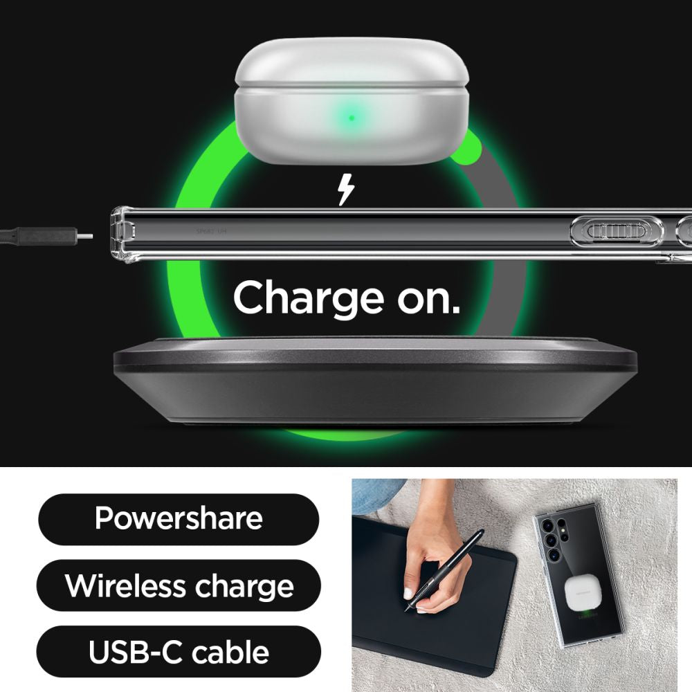 Θήκη για Samsung Galaxy S24 Ultra S928, Spigen, Ultra Hybrid, Διαφανής ACS07292
