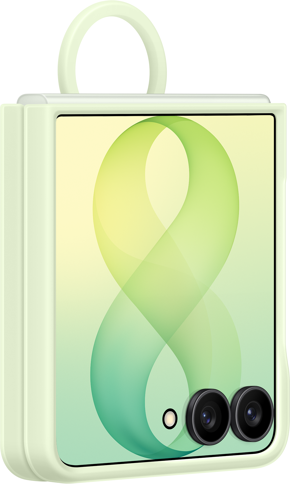 Θήκη για Samsung Galaxy Z Flip8 F776, Μαγνήτης Δαχτυλιδιού Σιλικόνης, Πράσινο EF-EF776CGEGWW
