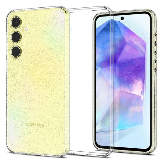 Θήκη για Samsung Galaxy A55 5G A556, Spigen, Liquid Crystal Glitter, Διαφανής ACS07538