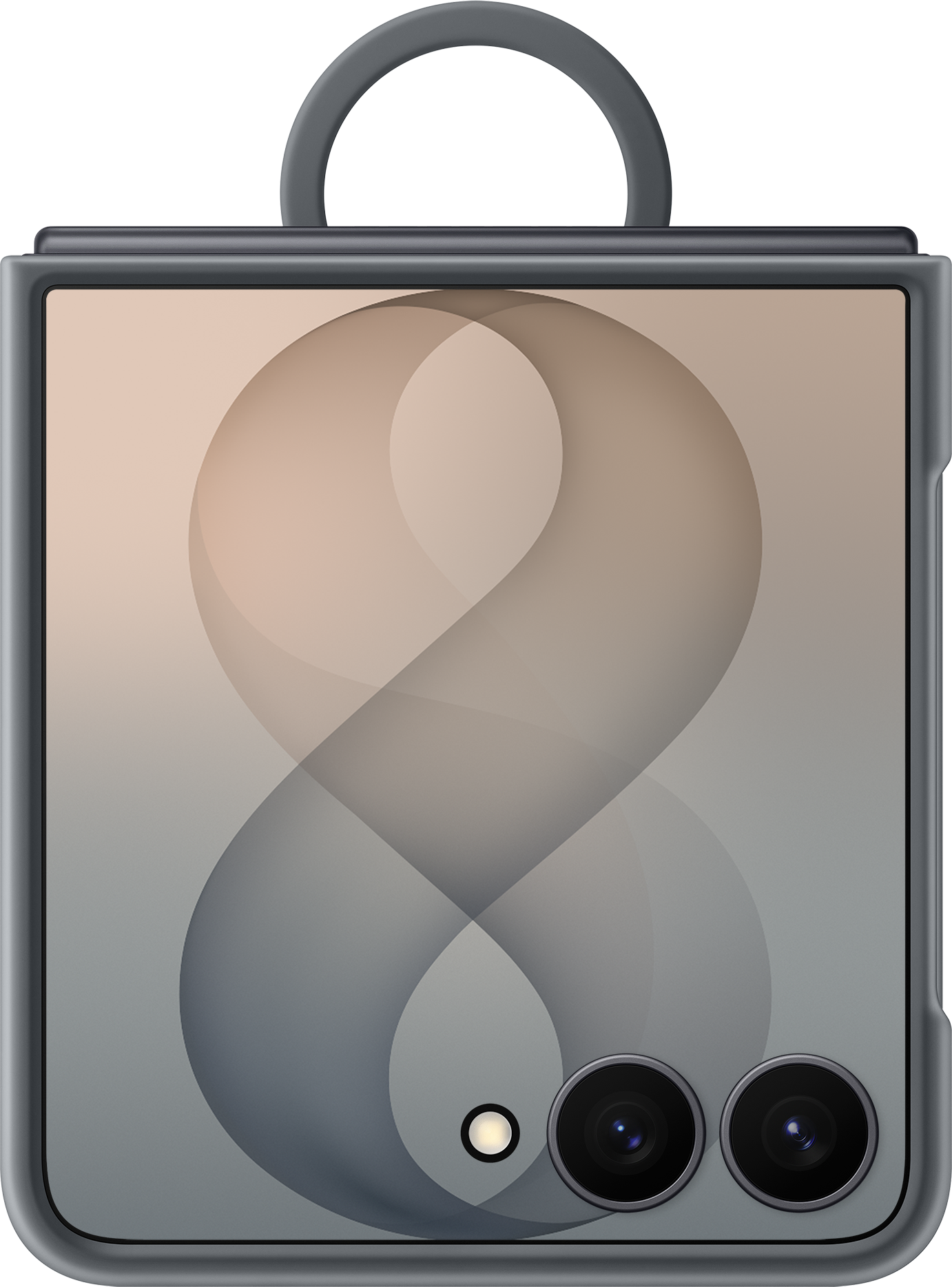 Θήκη για Samsung Galaxy Z Flip8 F776, Silicone Ring Magnet, Μαύρο EF-EF776CBEGWW