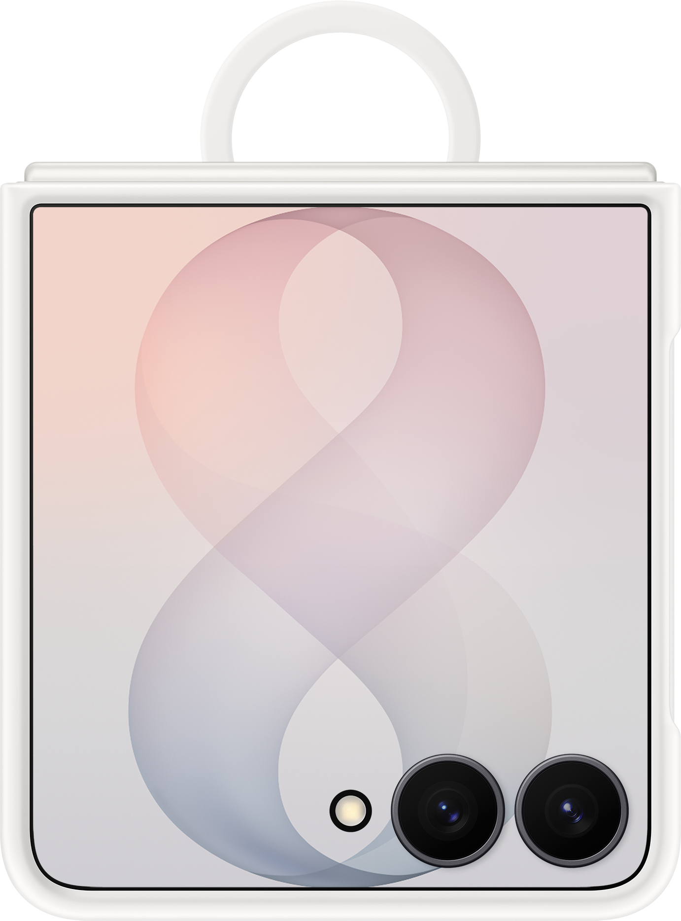 Θήκη για Samsung Galaxy Z Flip8 F776, Silicone Ring Magnet, Λευκό EF-EF776CWEGWW