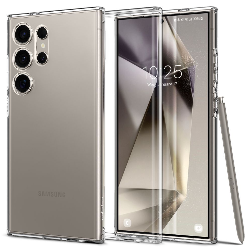 Θήκη για Samsung Galaxy S24 Ultra S928, Spigen, υγρό κρύσταλλο, διαφανής ACS07283