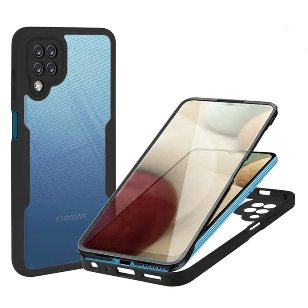 Θήκη για Samsung Galaxy A12 A125, Techsuit, ColorVerse 360, Μαύρο