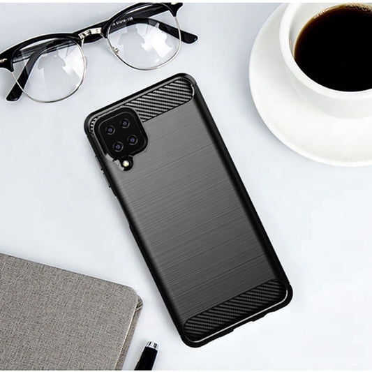 Θήκη για Samsung Galaxy A12 Nacho A127 / A12 A125, Techsuit, Carbon, Μαύρο