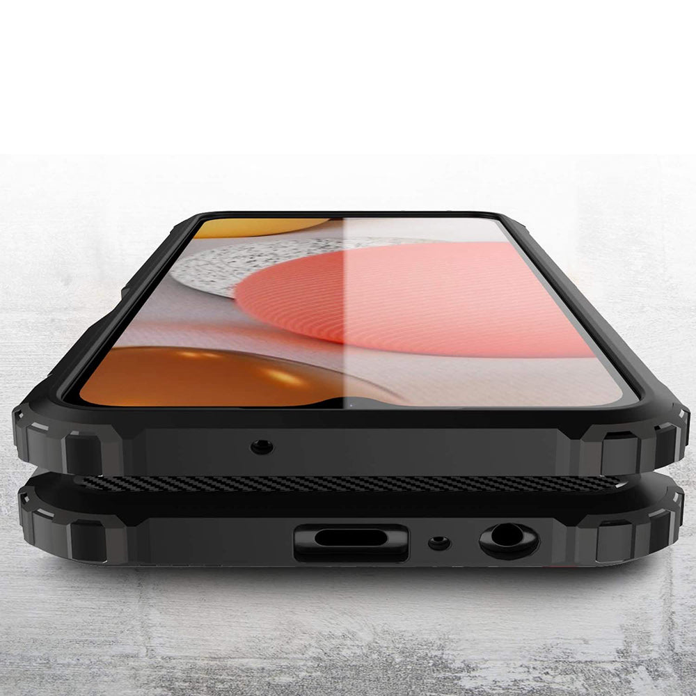 Θήκη για Samsung Galaxy A12 Nacho A127 / A12 A125, Techsuit, Hybrid Armor, Μαύρο