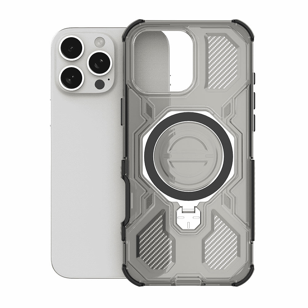 Θήκη για Samsung Galaxy A16 5G A166 / A16 4G A165, Techsuit, Carbon Shield Pro, Καπνού