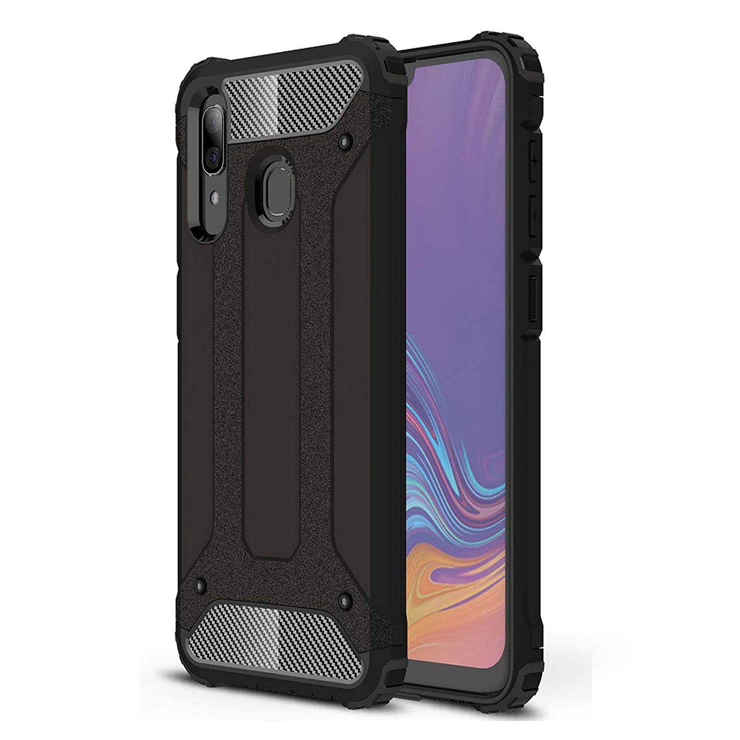 Θήκη για Samsung Galaxy A20e A202, Techsuit, Hybrid Armor, Μαύρο