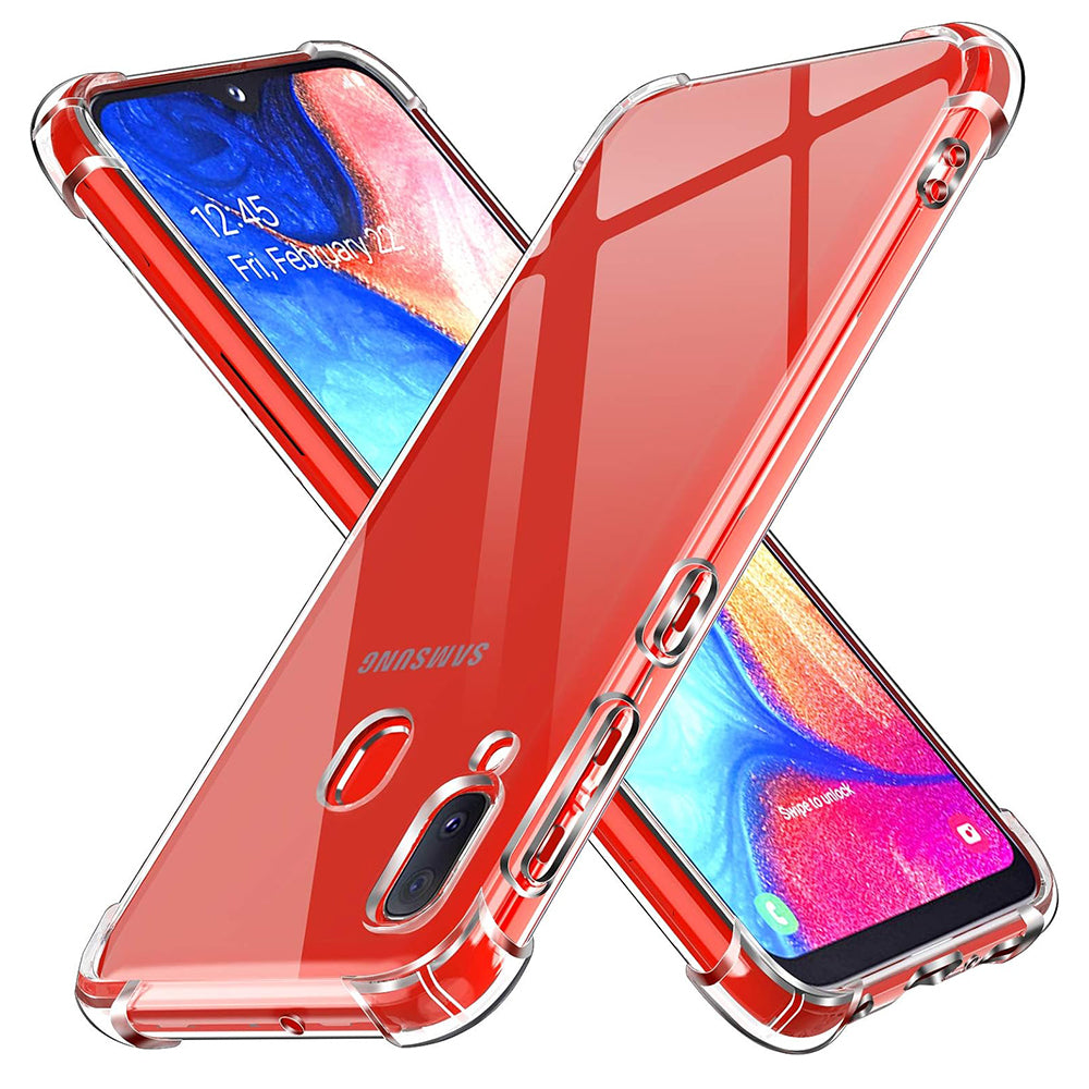 Θήκη για Samsung Galaxy A20e A202, Techsuit, Ανθεκτική σε Κρούσεις Διαφανής, Διάφανη