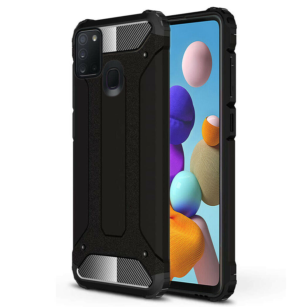 Θήκη για Samsung Galaxy A21s A217, Techsuit, Hybrid Armor, Μαύρη