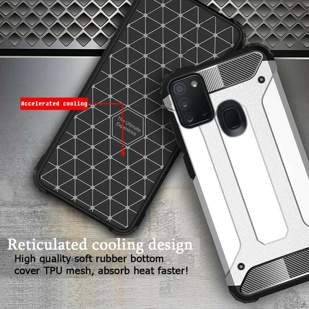 Θήκη για Samsung Galaxy A21s A217, Techsuit, Hybrid Armor, Μαύρη