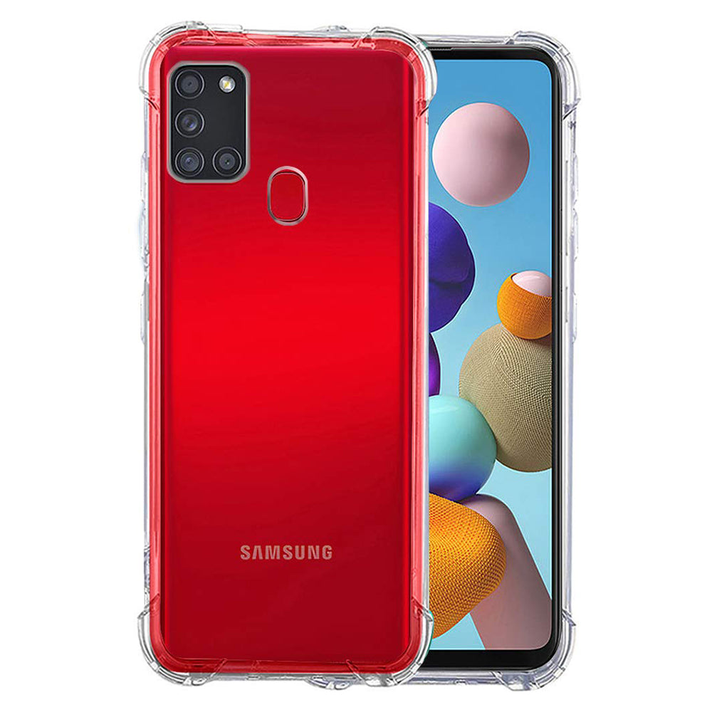 Θήκη για Samsung Galaxy A21s A217, Techsuit, Ανθεκτική σε Κρούσεις Διαφανής, Διάφανη