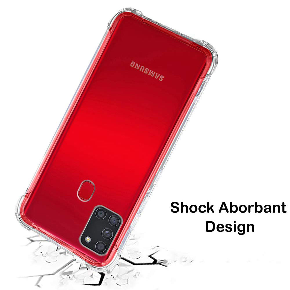 Θήκη για Samsung Galaxy A21s A217, Techsuit, Ανθεκτική σε Κρούσεις Διαφανής, Διάφανη