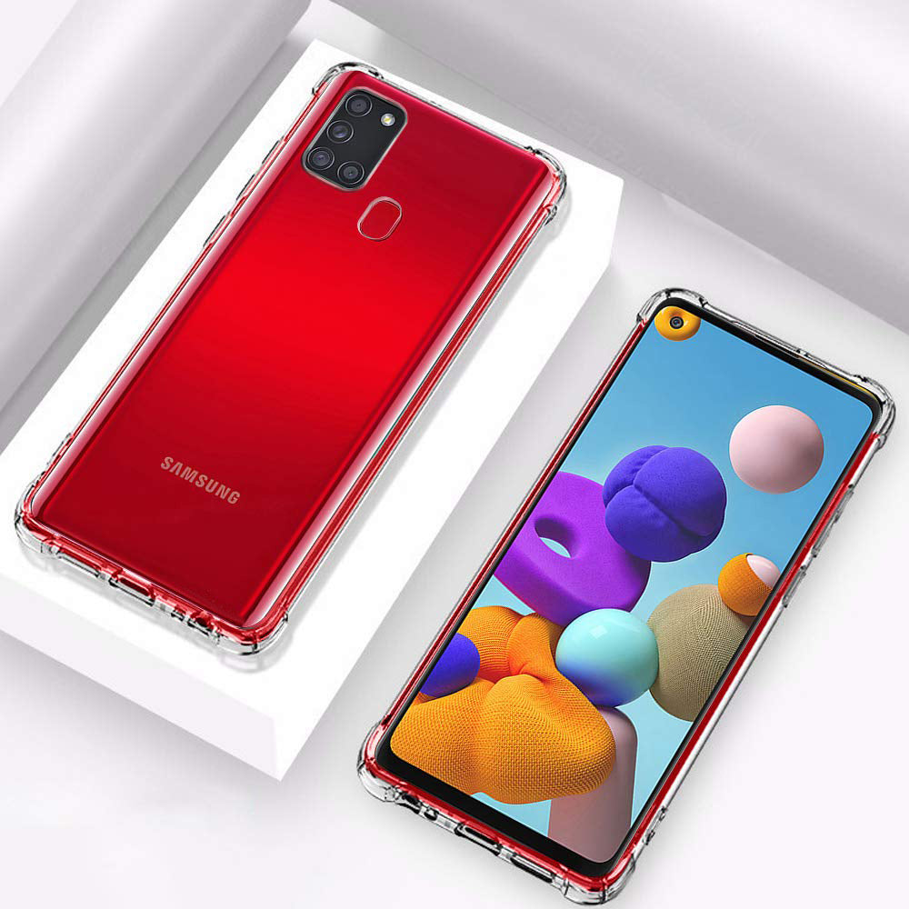 Θήκη για Samsung Galaxy A21s A217, Techsuit, Ανθεκτική σε Κρούσεις Διαφανής, Διάφανη