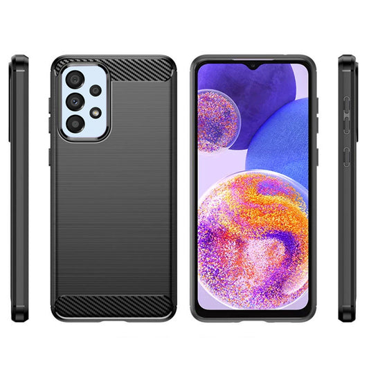 Θήκη για Samsung Galaxy A23 5G A236 / A23 A235, Techsuit, Carbon, Μαύρο