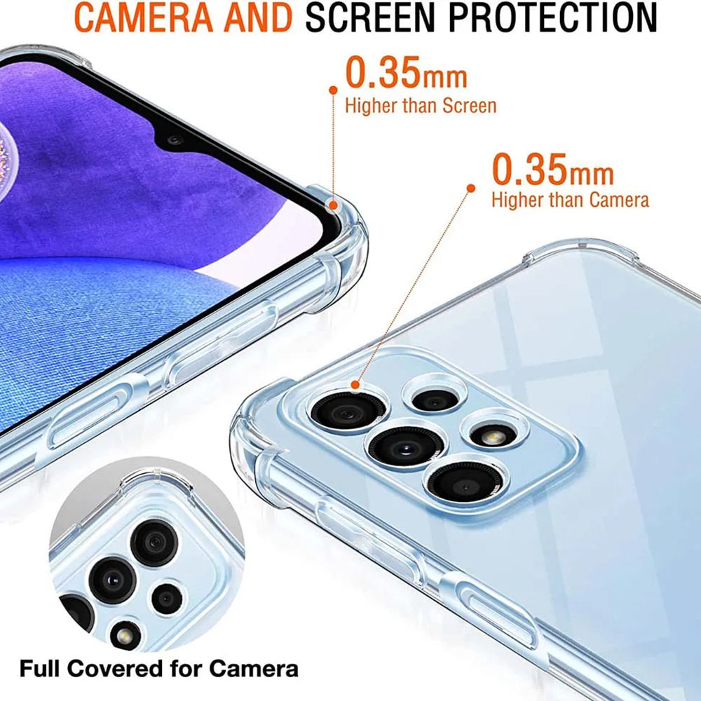 Θήκη για Samsung Galaxy A23 5G A236 / A23 A235, Techsuit, Ανθεκτική σε Κρούσεις Διαφανής, Διάφανη