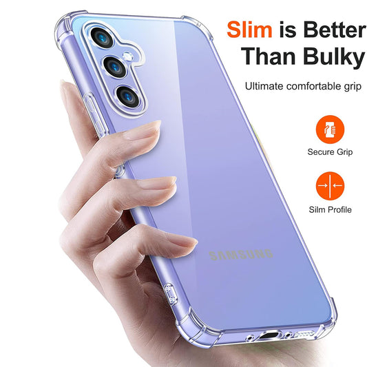 Θήκη για Samsung Galaxy A35 5G A356, Techsuit, Ανθεκτική σε Κρούσεις Διαφανής, Διάφανη