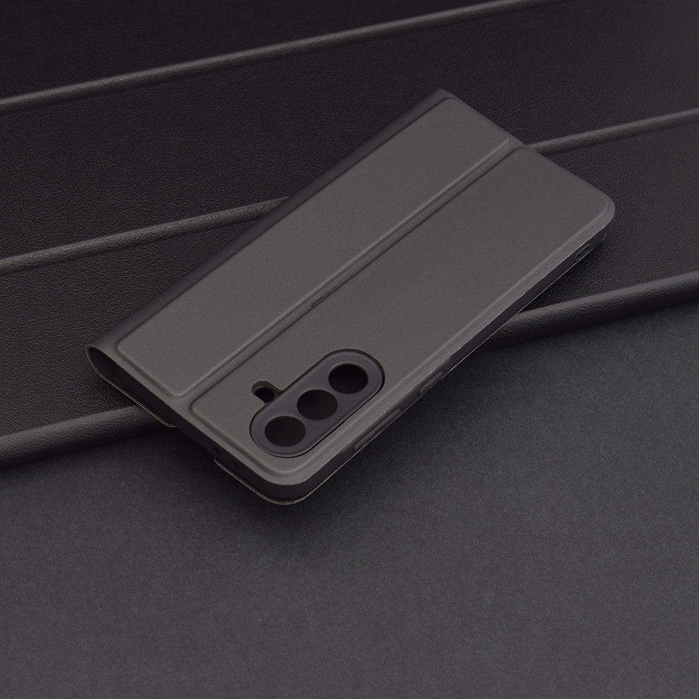 Θήκη για Samsung Galaxy A36 A366, Techsuit, Magskin Book, Μαύρη
