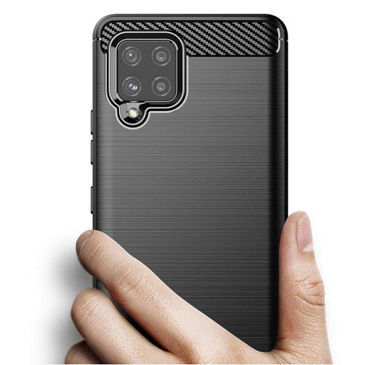 Θήκη για Samsung Galaxy A42 5G A426, Techsuit, Carbon, Μαύρη