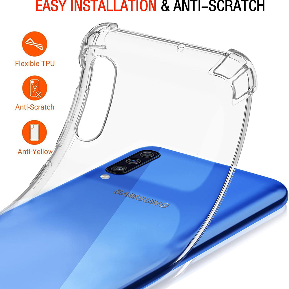Θήκη για Samsung Galaxy A50s A507 / A30s A307 / A50 A505, Techsuit, Ανθεκτική σε Κρούσεις Διαφανής, Διάφανη