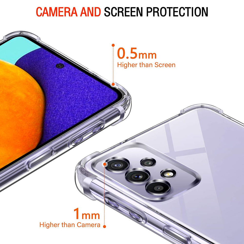 Θήκη για Samsung Galaxy A52s 5G A528 / A52 5G A526 / A52 A525, Techsuit, Ανθεκτική σε Κρούσεις Διαφανής, Διαφάνεια
