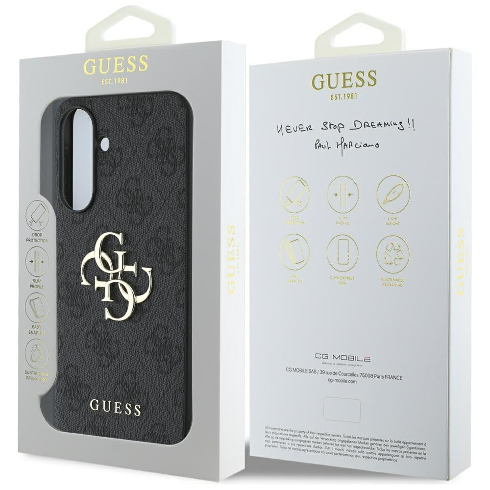 Θήκη για Samsung Galaxy A56 A566, Guess, 4G Big Logo, Μαύρη