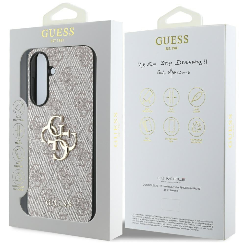 Θήκη για Samsung Galaxy A56 A566, Guess, 4G Big Logo, Ροζ