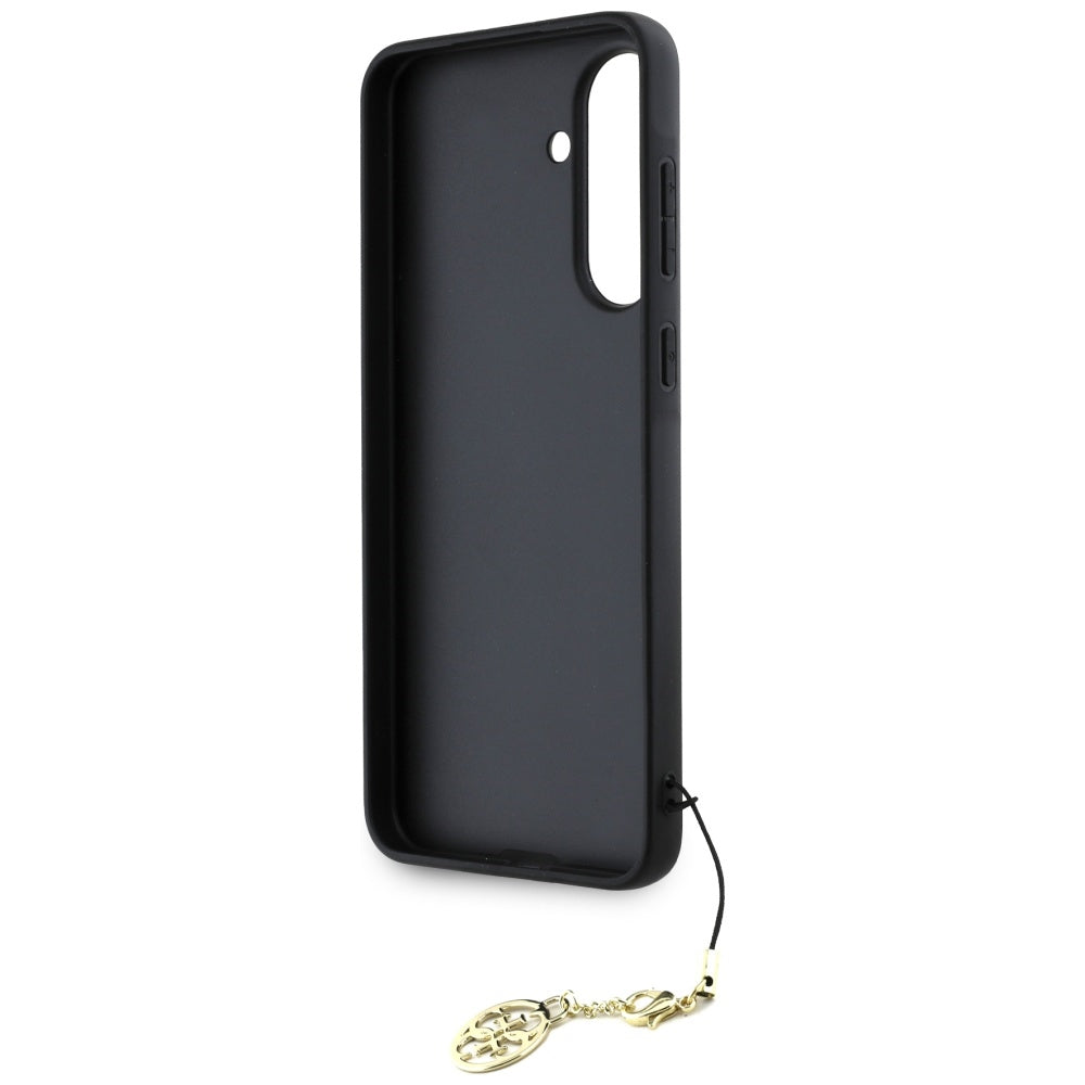 Θήκη για Samsung Galaxy A56 A566, Guess, 4G Charm, Μαύρη