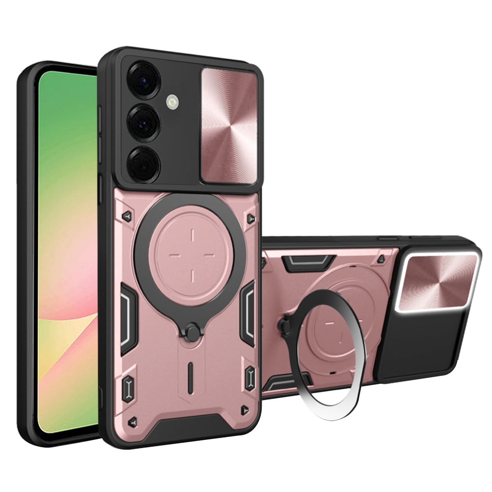Θήκη για Samsung Galaxy A56 A566, Techsuit, CamGuard Pro, Ροζ Χρυσό