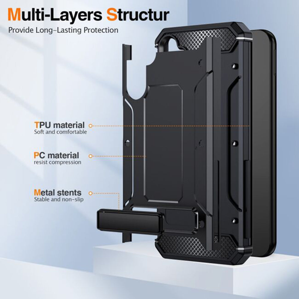 Θήκη για Samsung Galaxy A56 A566, Techsuit, Hybrid Armor, Μαύρη