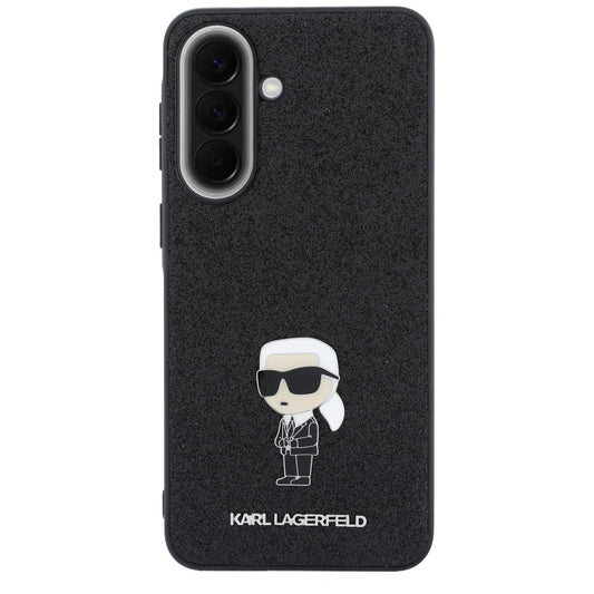 Θήκη για Samsung Galaxy A57 5G, Karl Lagerfeld, Glitter Fixed Ikonik Karl, Μαύρη