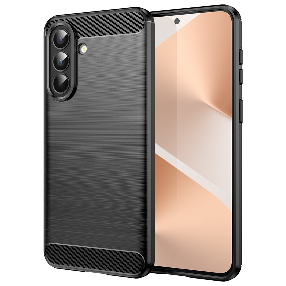 Θήκη για Samsung Galaxy A57 5G, Techsuit, Καρμπόν, Μαύρη