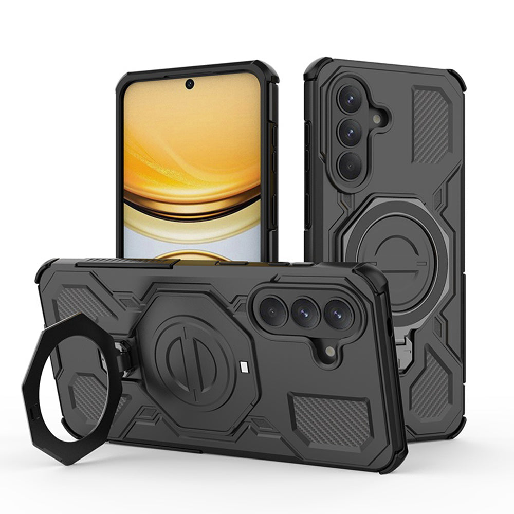 Case for Samsung Galaxy A57 5G, Techsuit, Carbon Shield Pro, Black