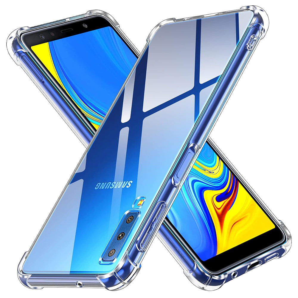 Θήκη για Samsung Galaxy A7 (2018) A750, Techsuit, Ανθεκτική σε Κρούσεις Διαφανής, Διάφανη