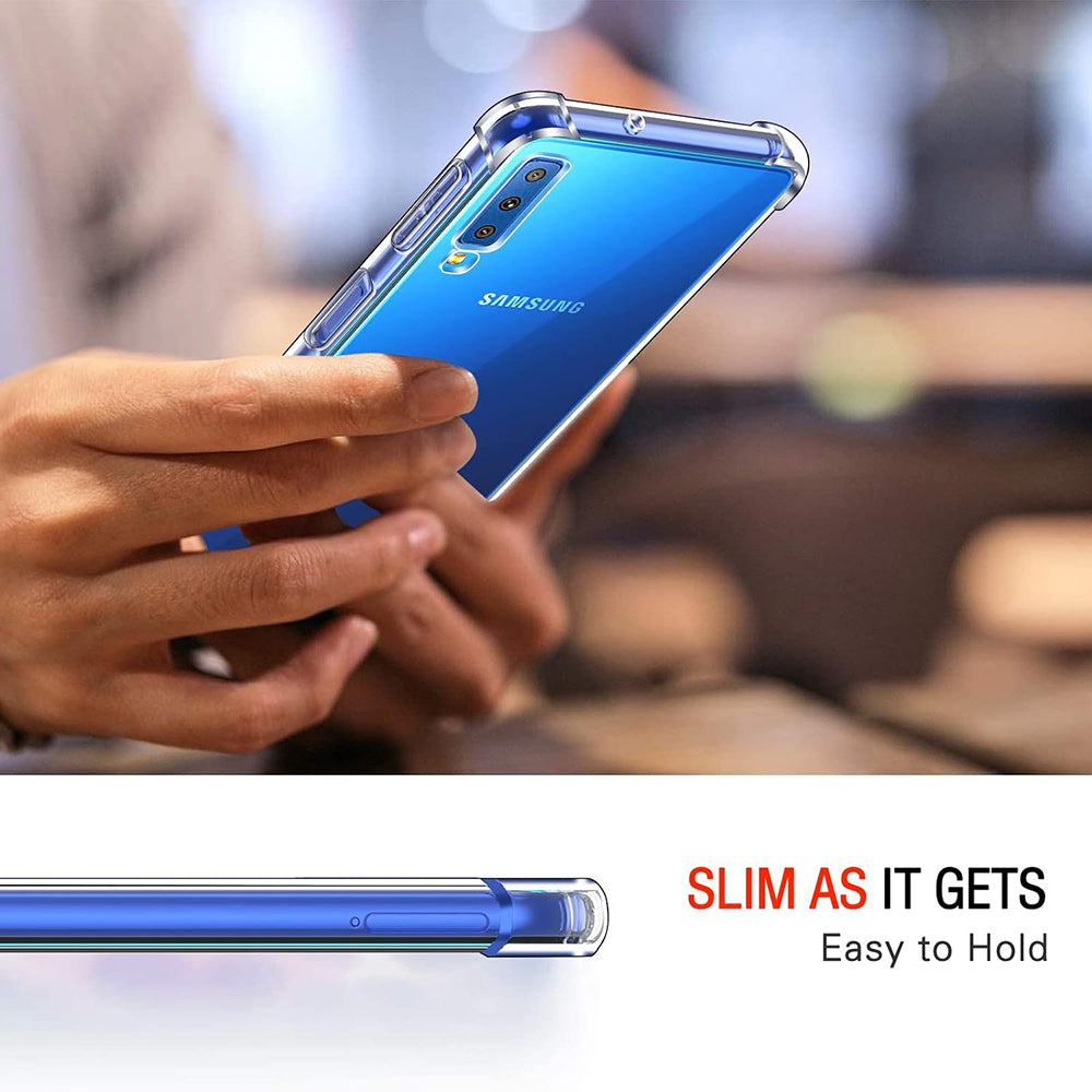 Θήκη για Samsung Galaxy A7 (2018) A750, Techsuit, Ανθεκτική σε Κρούσεις Διαφανής, Διάφανη